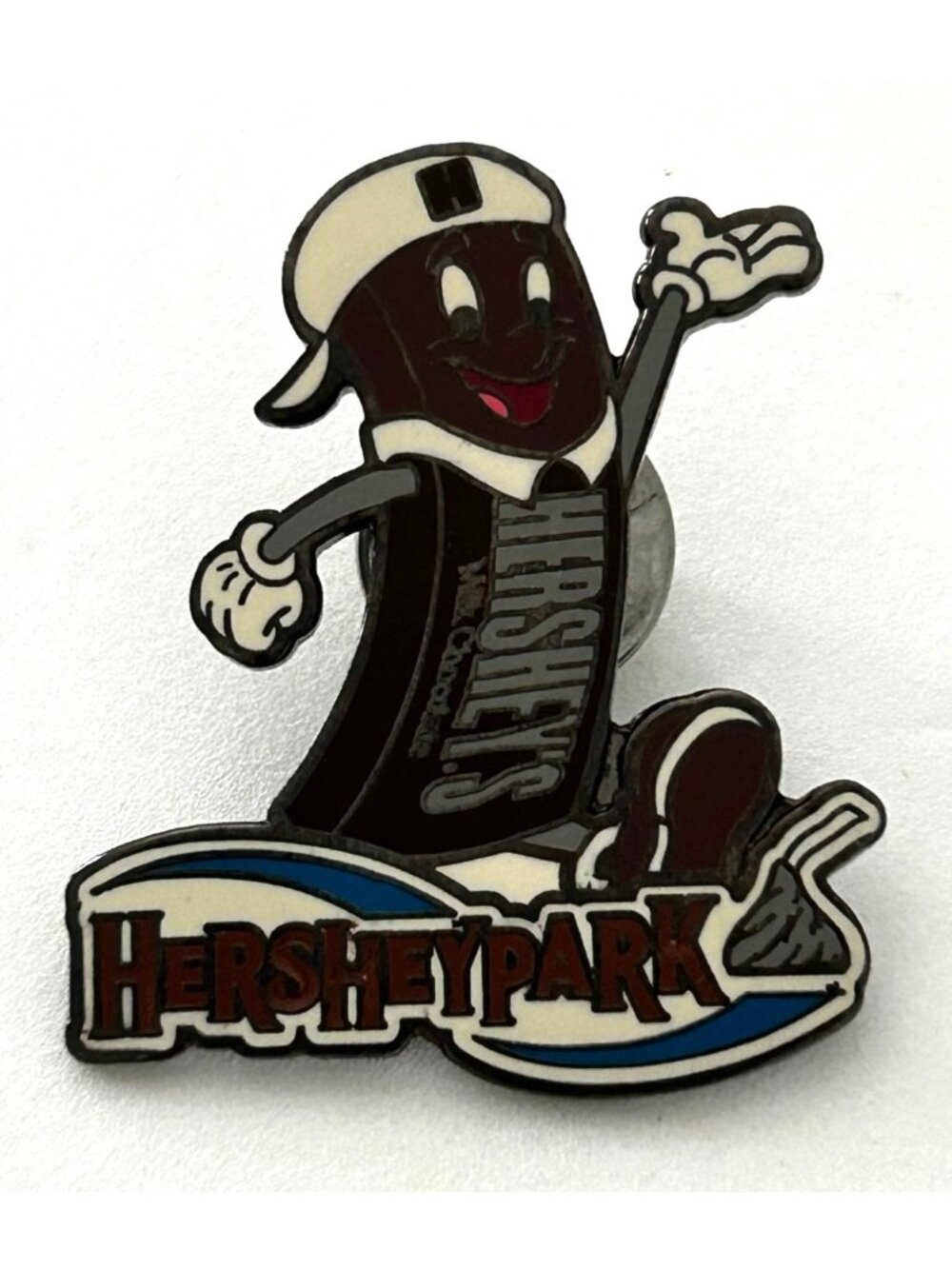 Hersheypark Pin Chocolate Hershey Bar Mascot Enamel Lapel